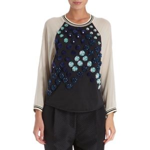 3.1 Phillip Lim | Green Dandelion Embellished Top